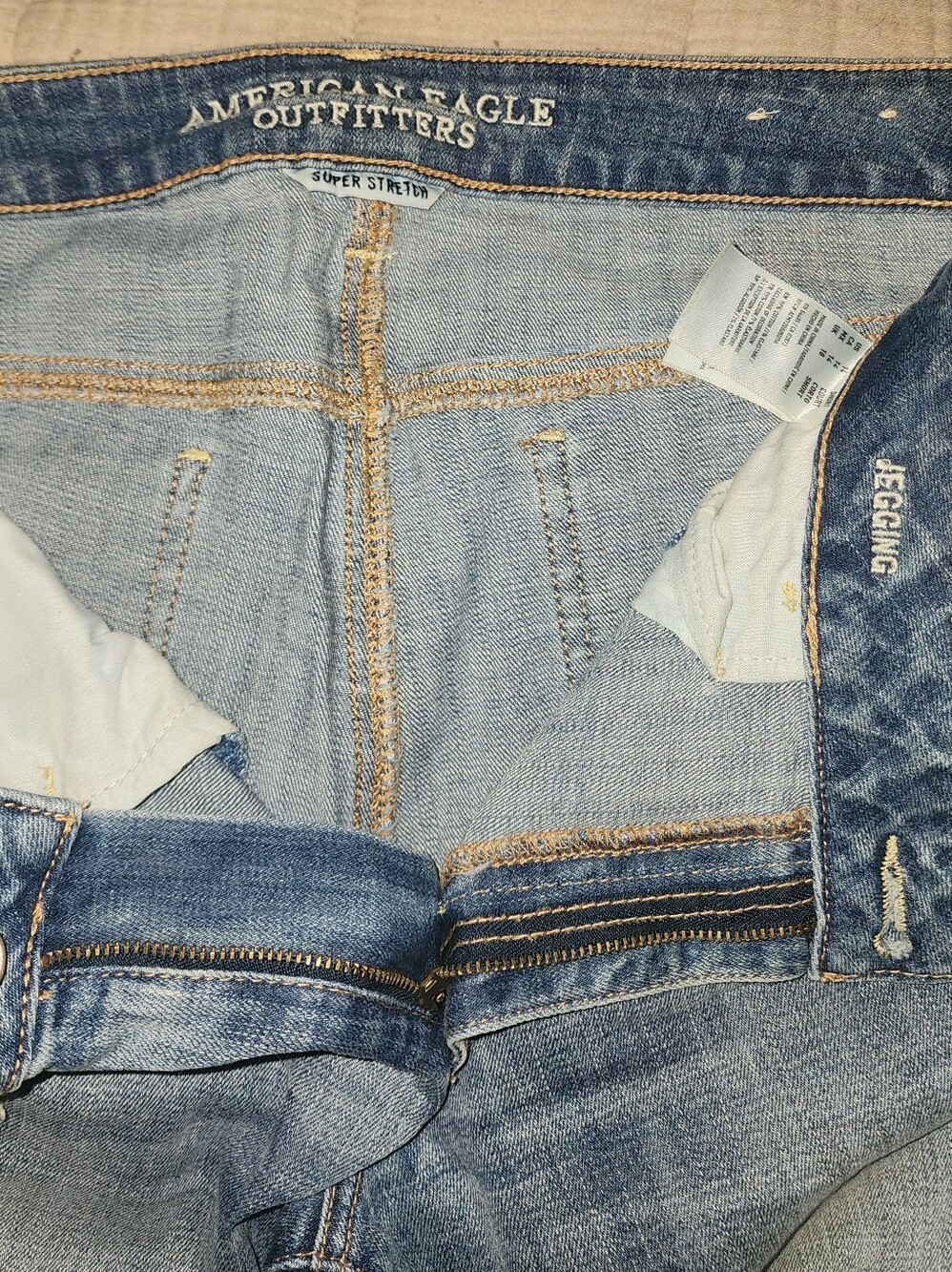 American Eagle Distressed Jeggings - Size 14 Short